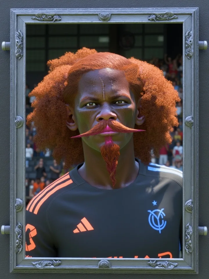 AI-generated fantasy player card created from a Pro Clubs character — example 2