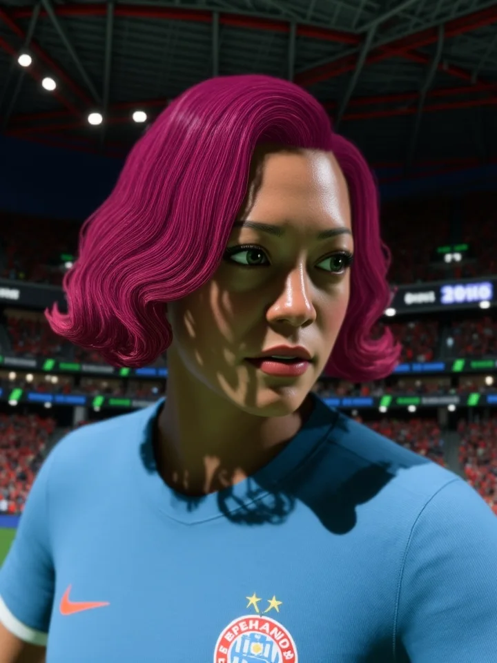 Editorial profile portrait of the striker virtual Pro