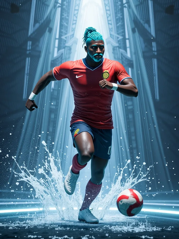 AI-generated fantasy player card created from a Pro Clubs character — example 4