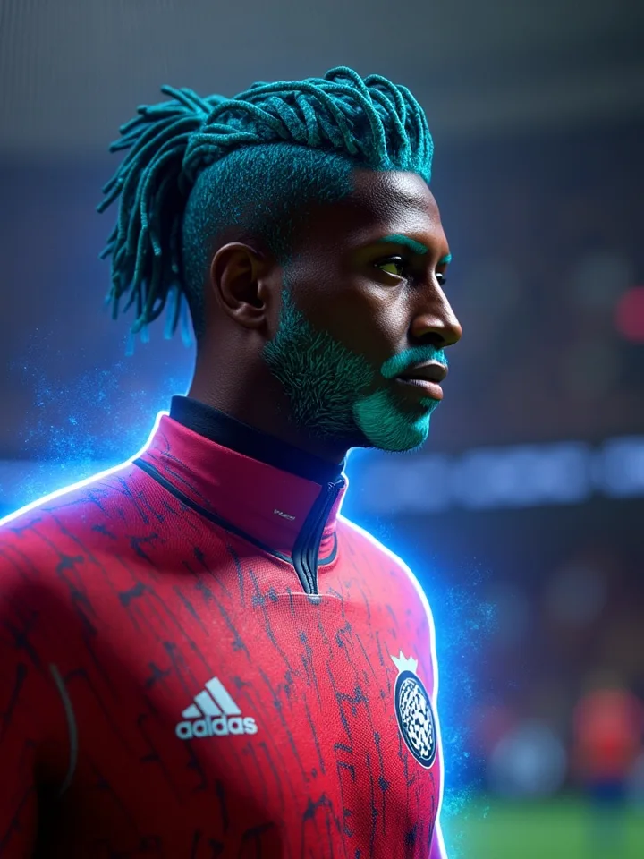 Editorial profile portrait of the centre-back virtual Pro