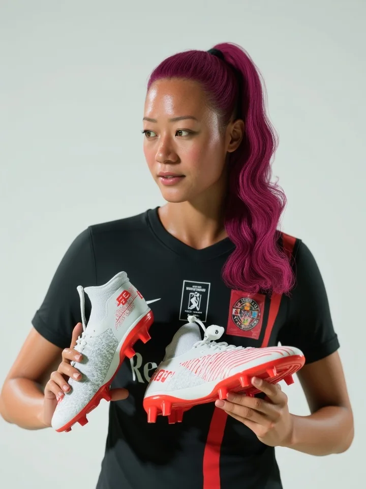 AI-generated football sponsorship graphic featuring a Pro Clubs player — example 6