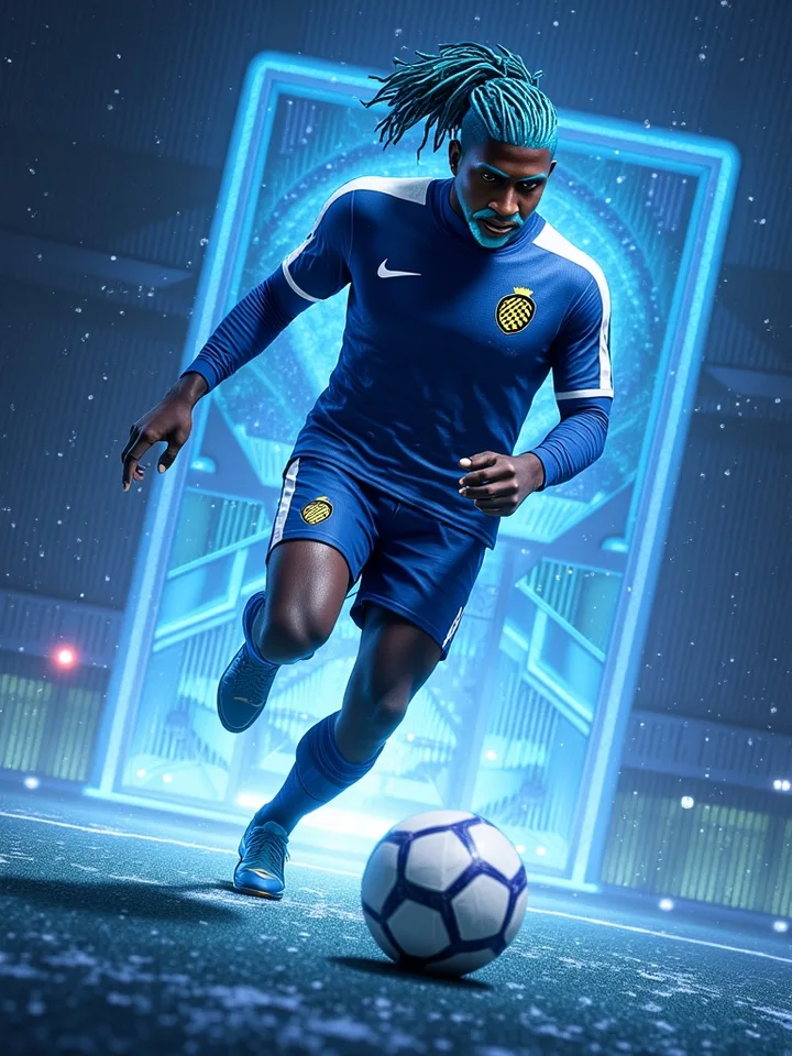 AI-generated fantasy player card created from a Pro Clubs character — example 6