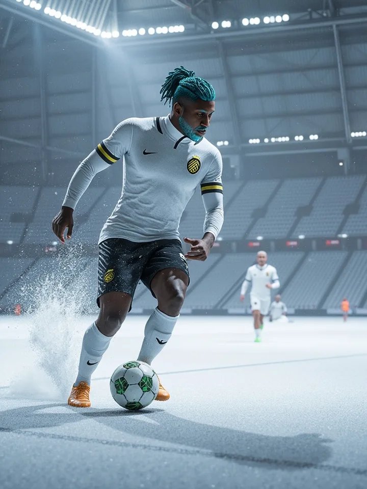 Matchday action graphic featuring the centre-back virtual Pro