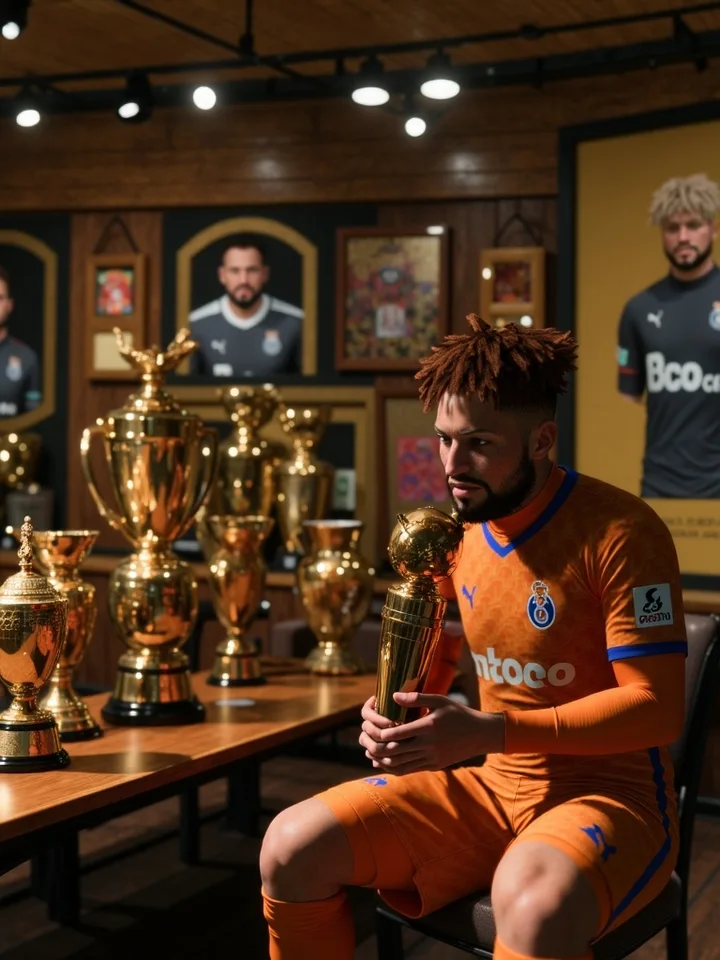 Alternative trophy portrait featuring the striker virtual Pro