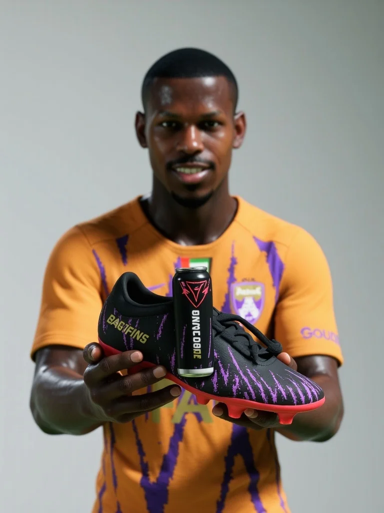 Sponsor-style boot graphic featuring the central midfielder virtual Pro