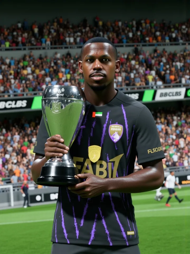 Alternative trophy portrait featuring the central midfielder virtual Pro