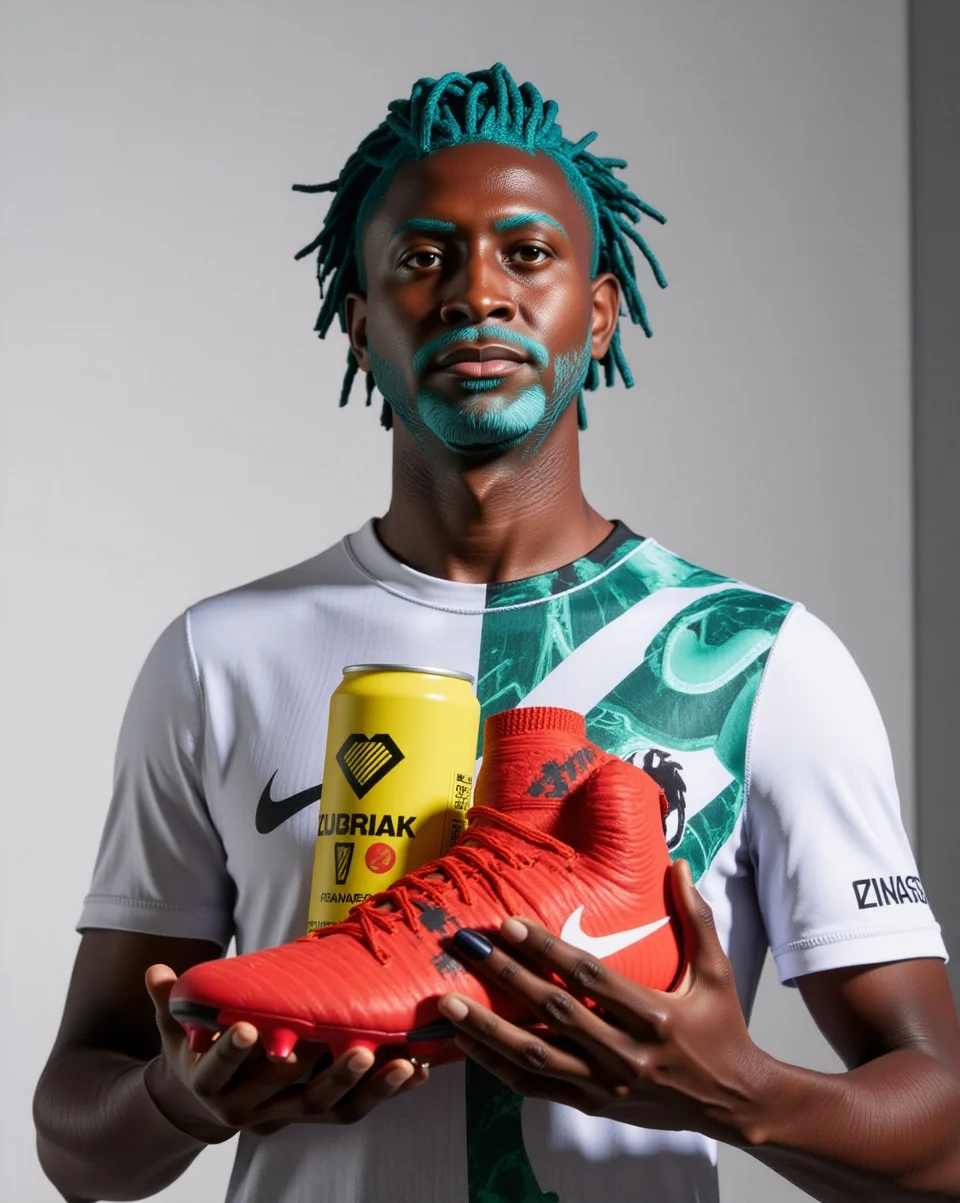 Sponsor-style boot graphic featuring the centre-back virtual Pro
